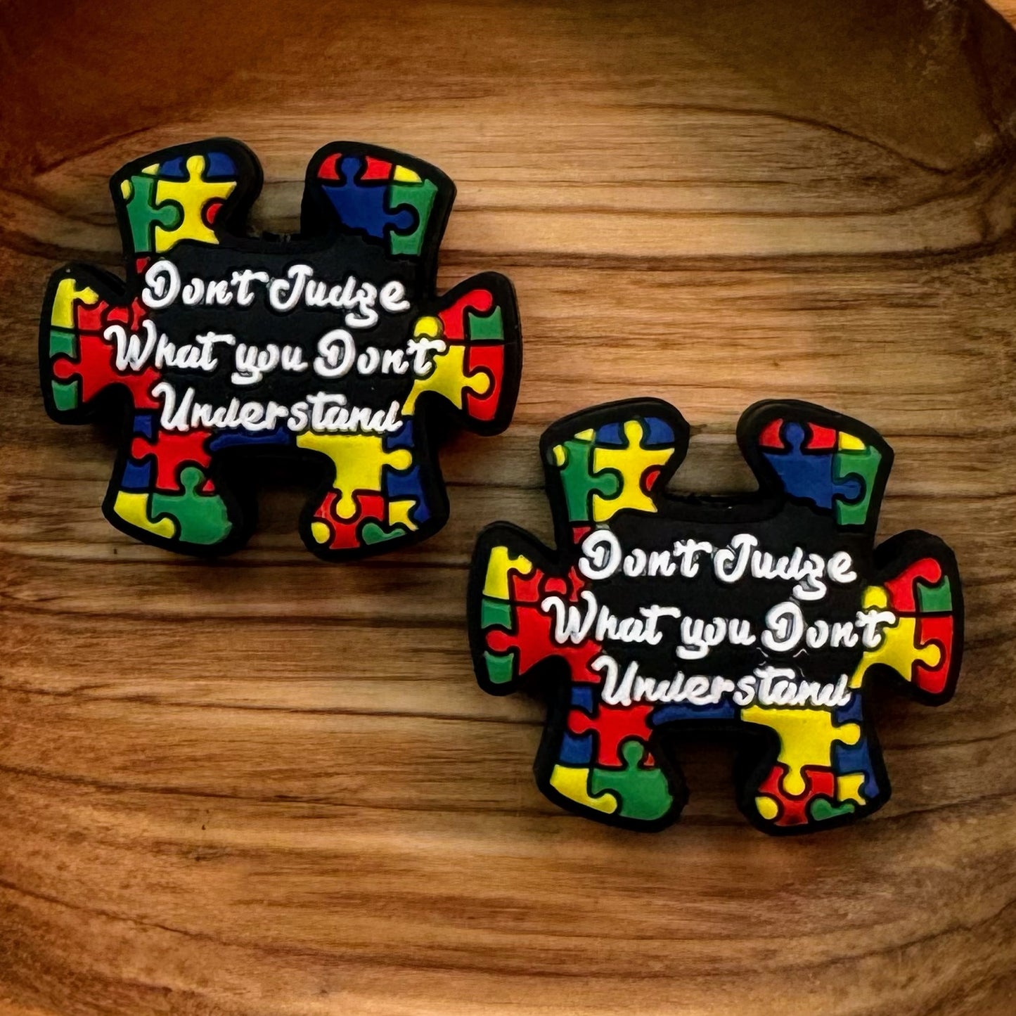 Don't Judge Puzzle Piece Focal