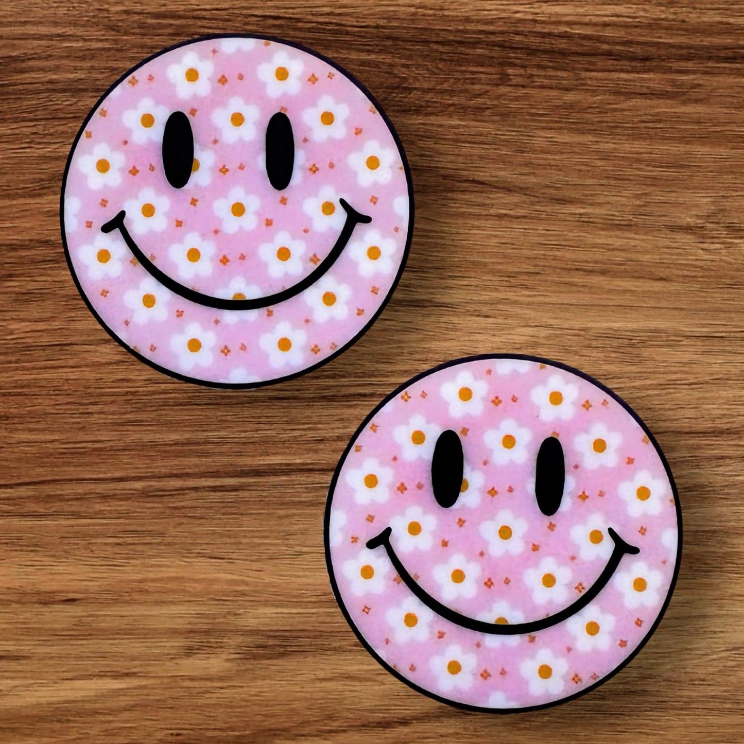 Floral Daisy Happy Face Focal (Custom)