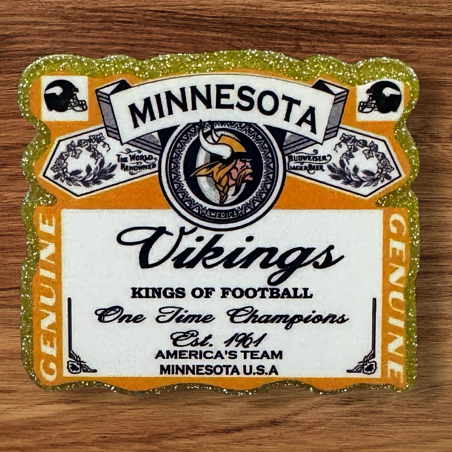 Football Acrylic Flatback