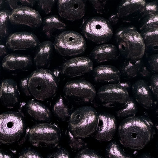 Black Opal Abacus Bead