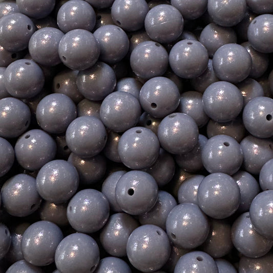 15mm Brunnara Blue Chameleon Silicone Bead