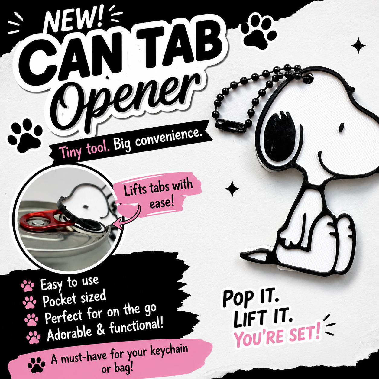 3-D Printed Tab Opener