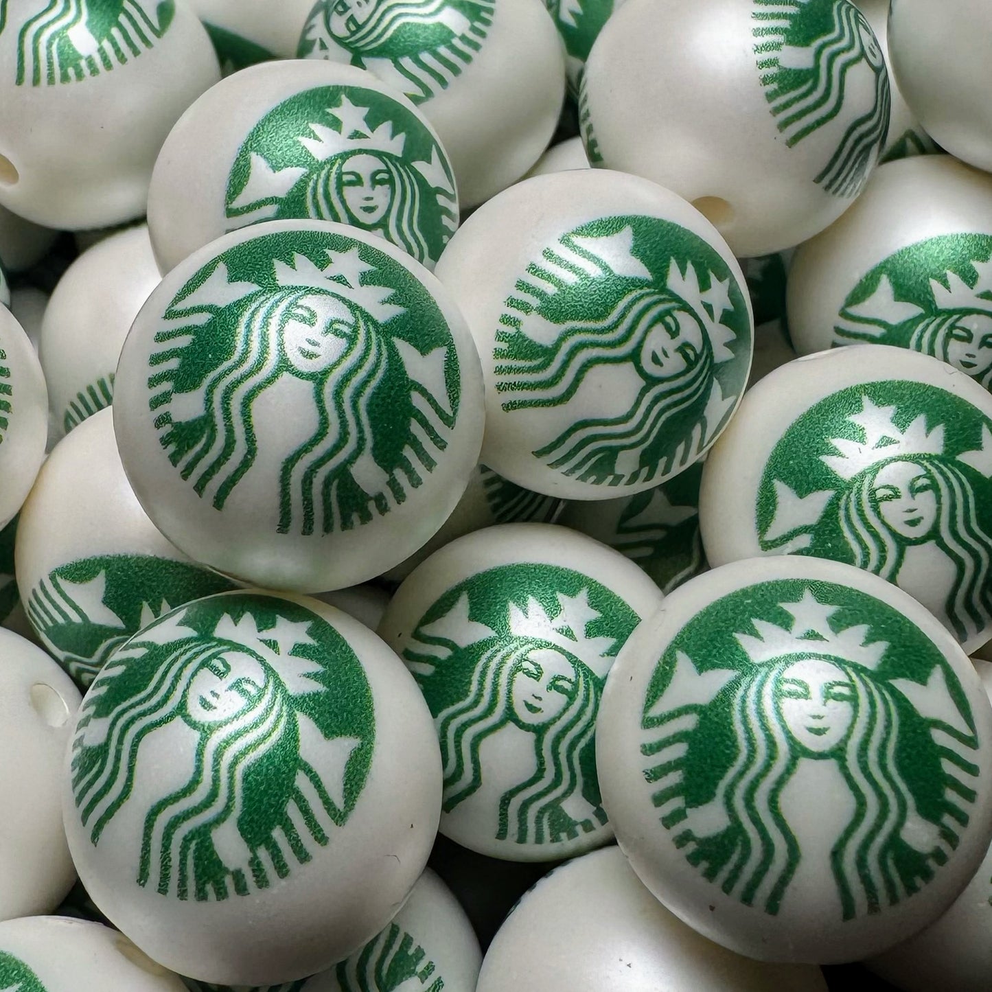 20mm Coffee Acrylic Bead