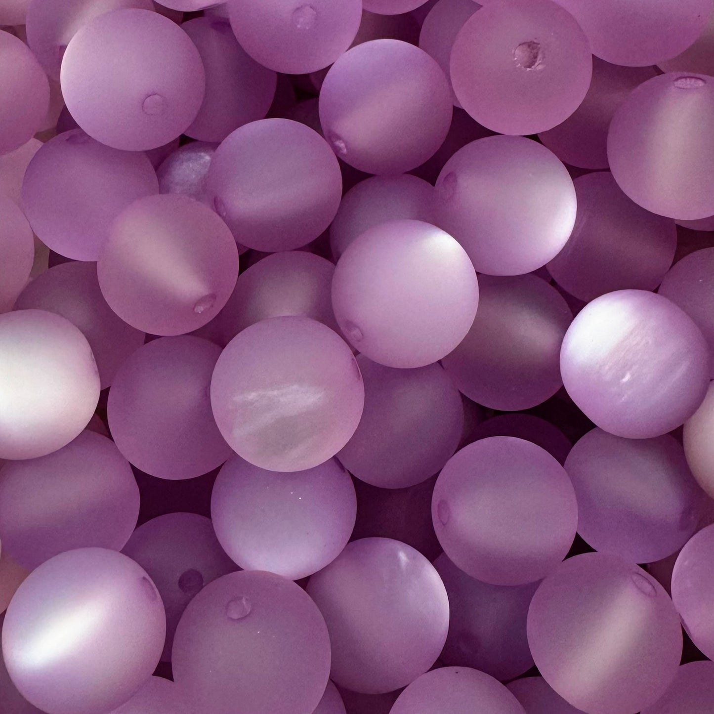 16mm Matte Cats Eye Acrylic Bead