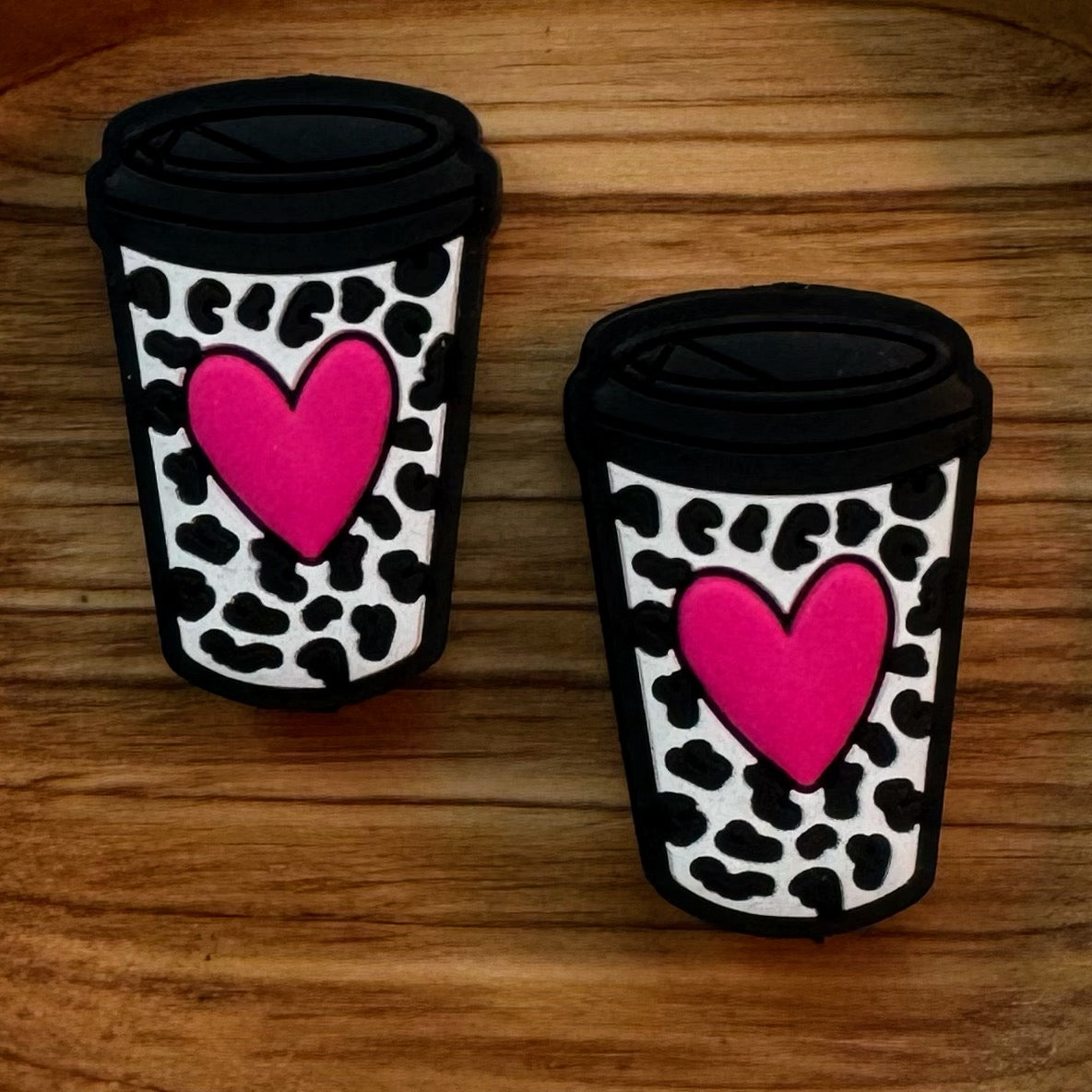 Leopard With Heart Cup Focal