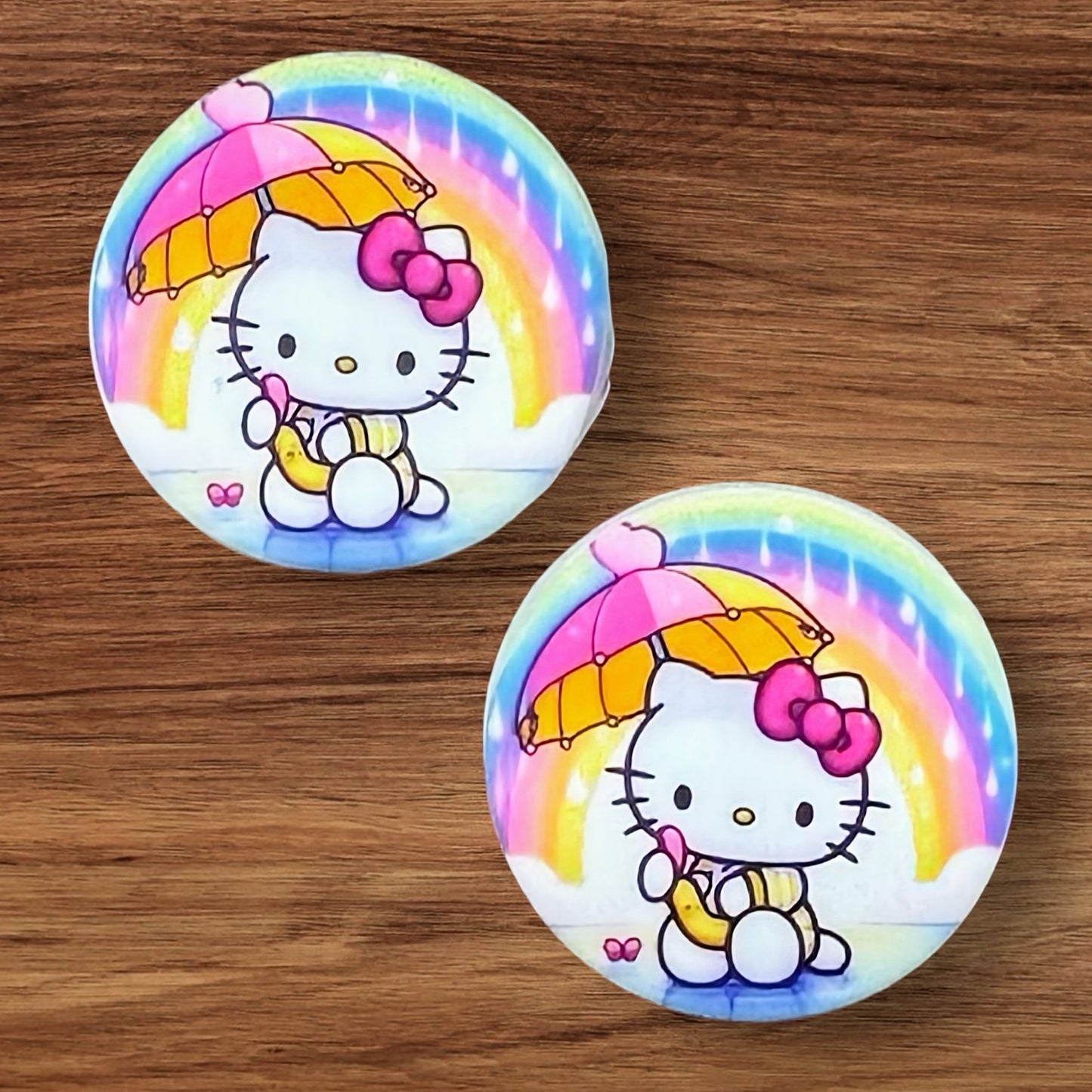 Kitty With Umbrella Focal