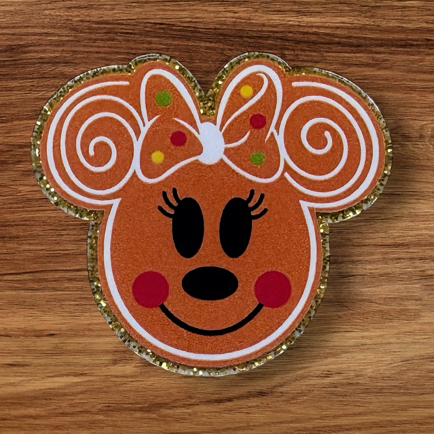 Mouse With Bow Acrylic Flatback
