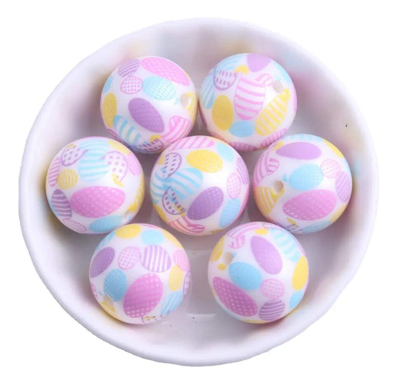 20mm Easter Egg Acrylic Bead