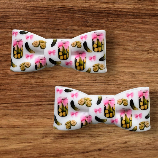Pickle Bow Tie Focal/Straw Topper
