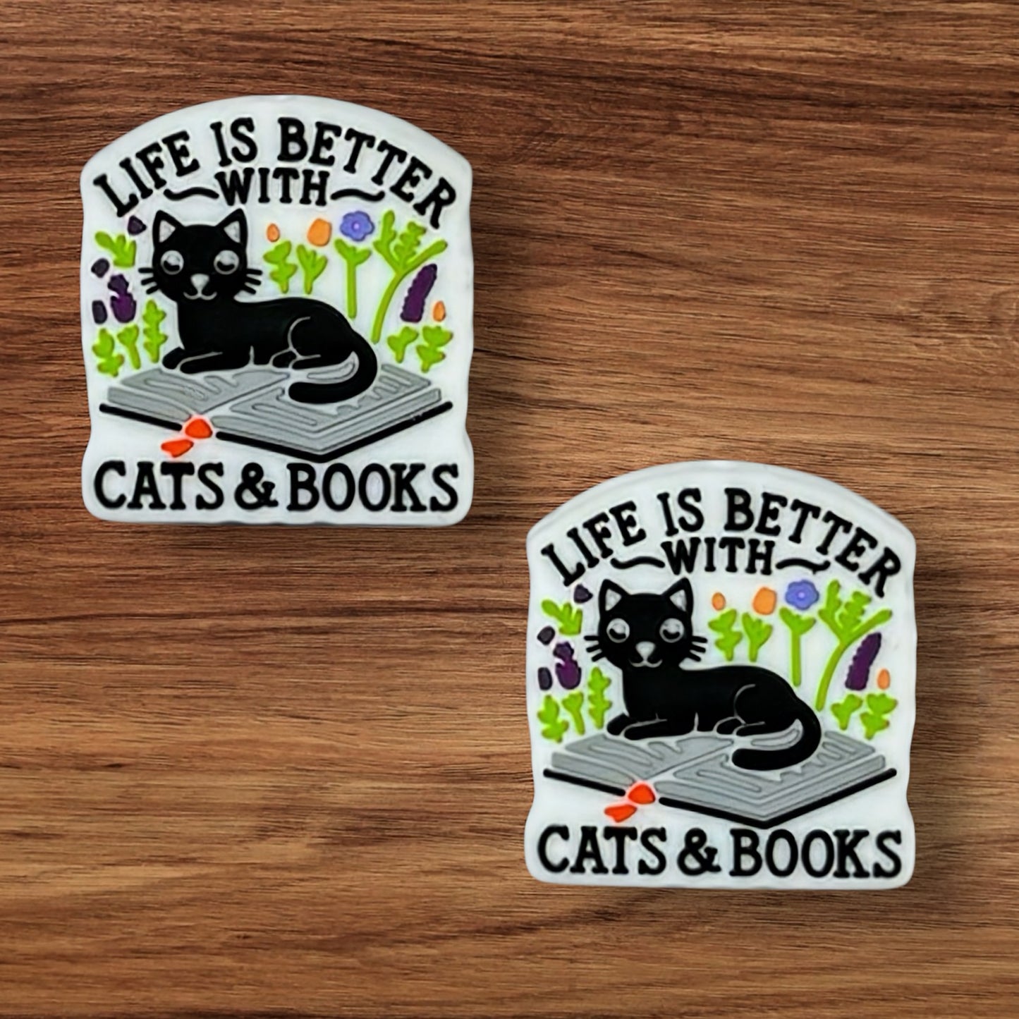 Life Is Better With Cats & Books Focal