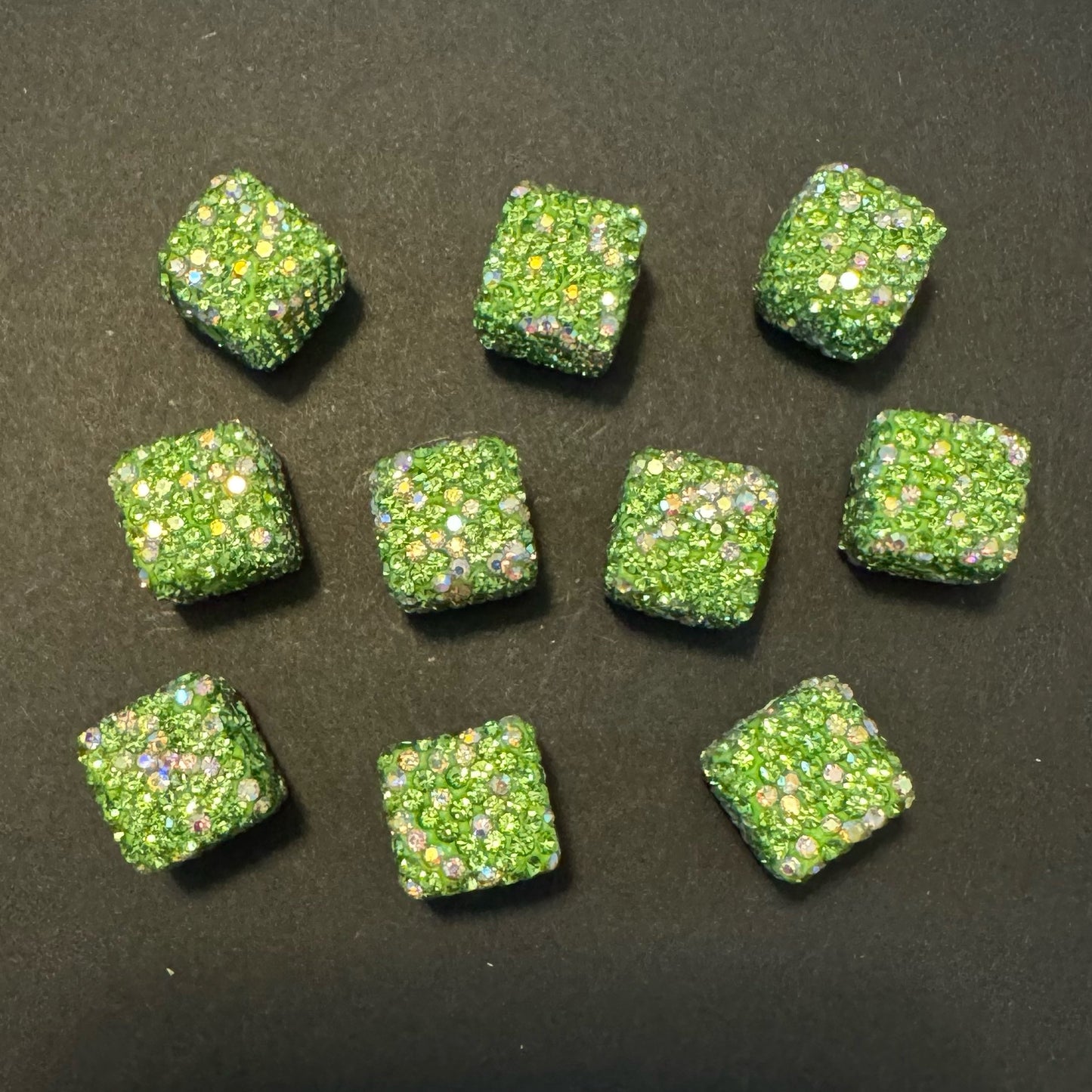 Square Rhinestone Beads