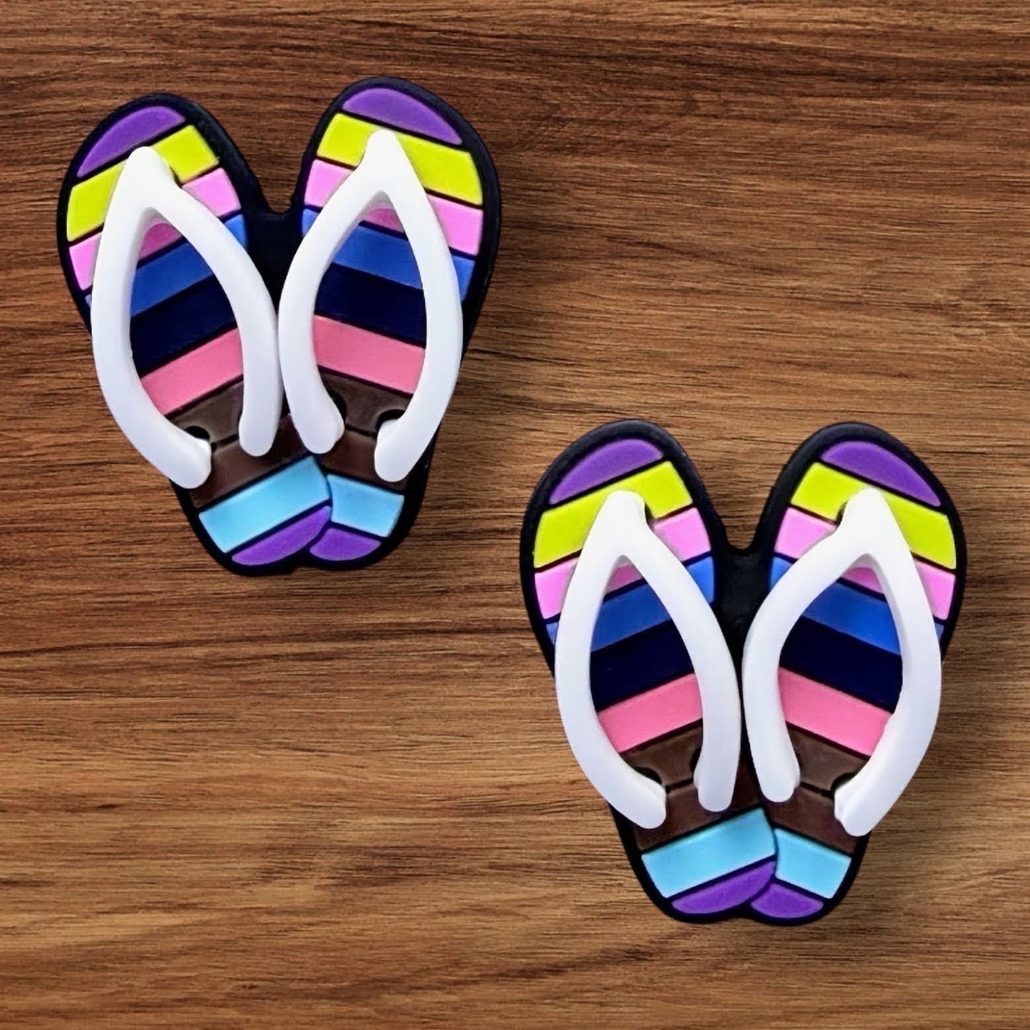 3-D Flip Flop Focal (White Strap)