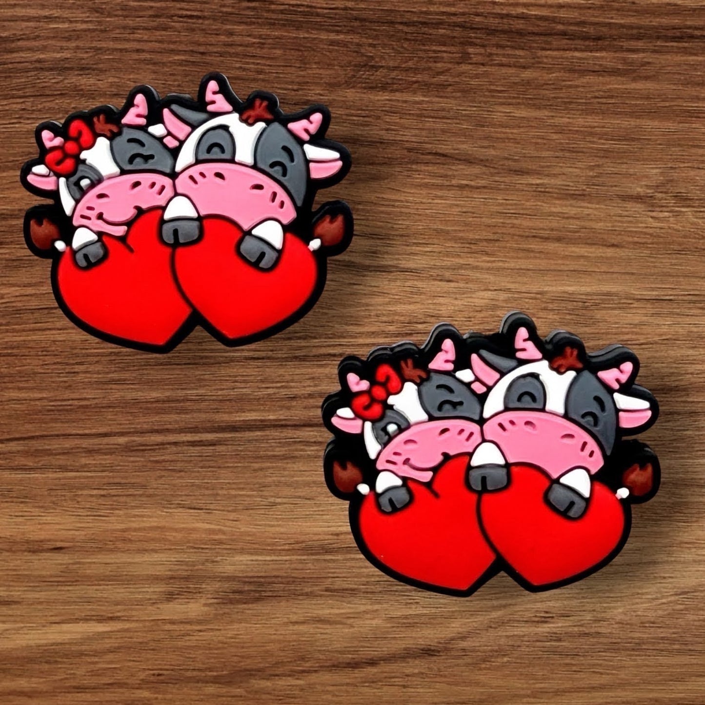 Cows With Red Heart Focal