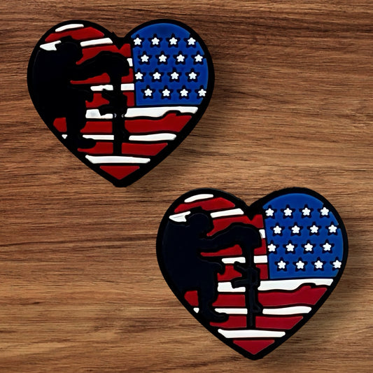 Patriotic Heart Focal