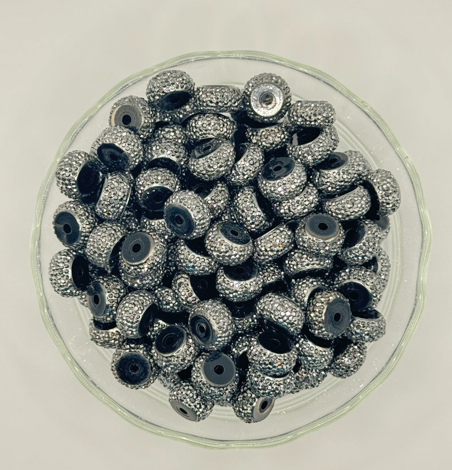 Sparkling acrylic spacers 12mm