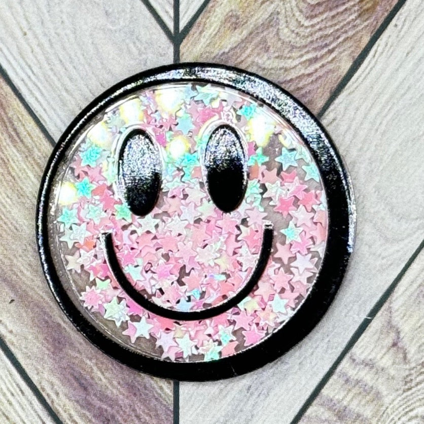 Happy Face Acrylic Flatbacks