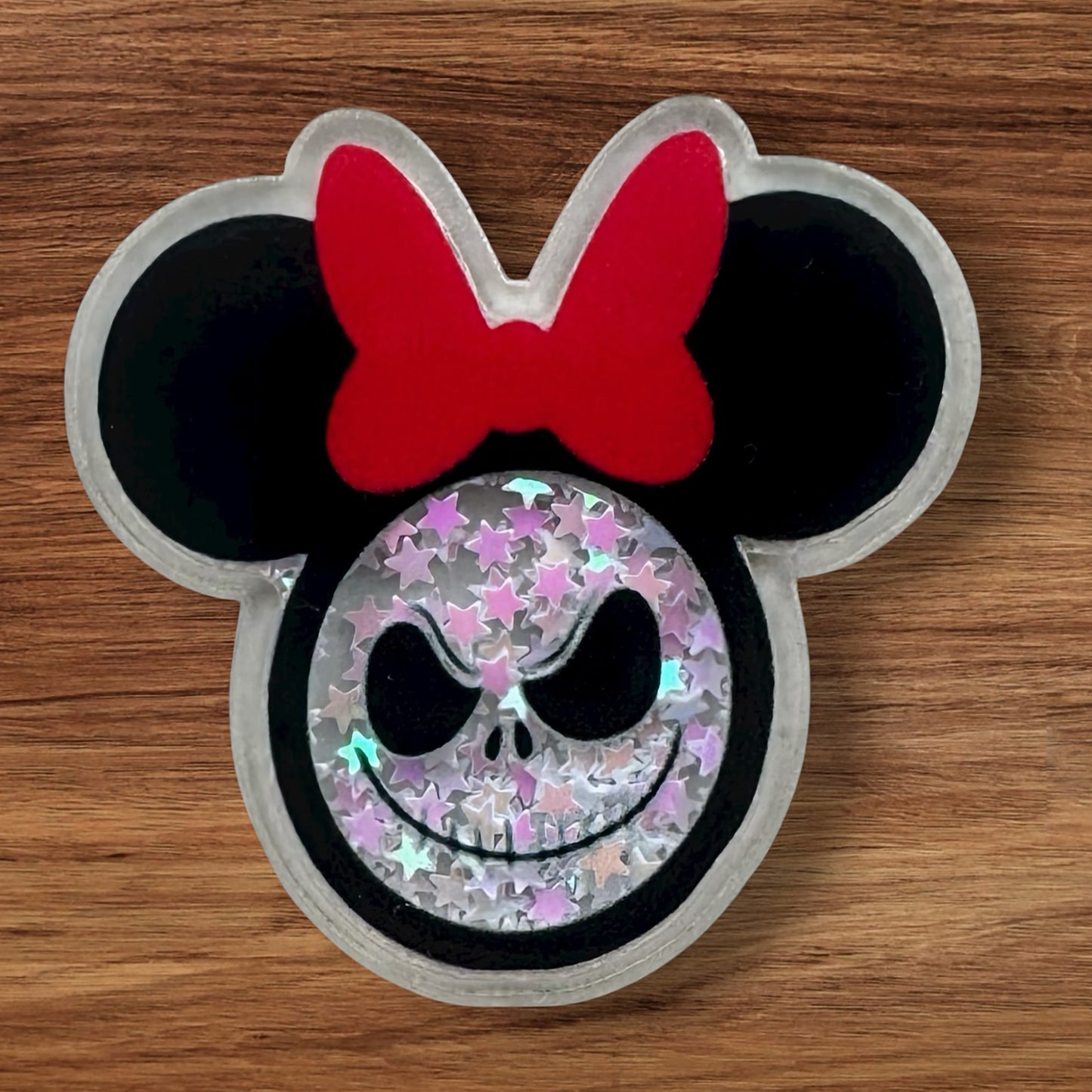 Mouse Skeleton Acrylic Shaker Flatback