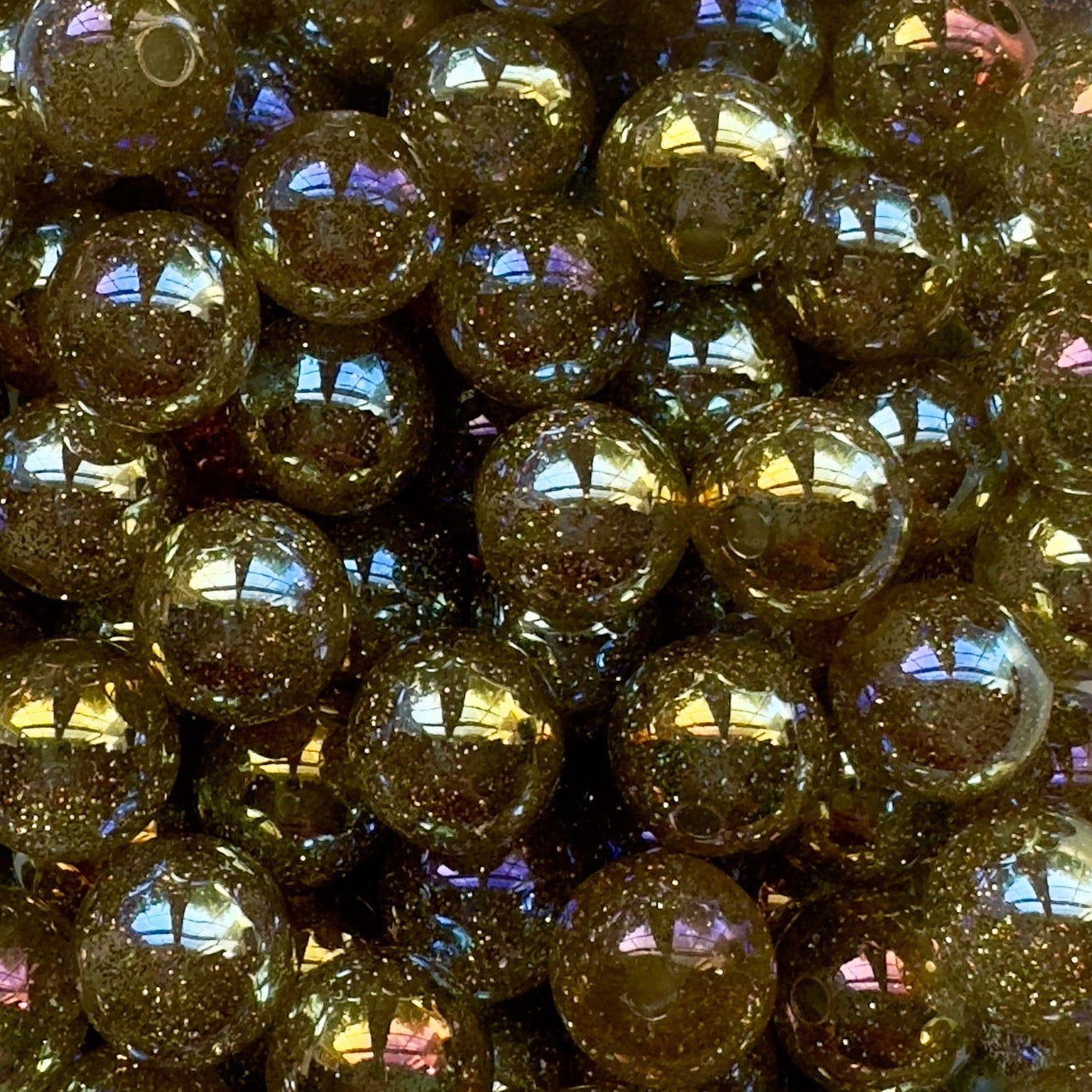 16mm Shimmer Acrylic Beads