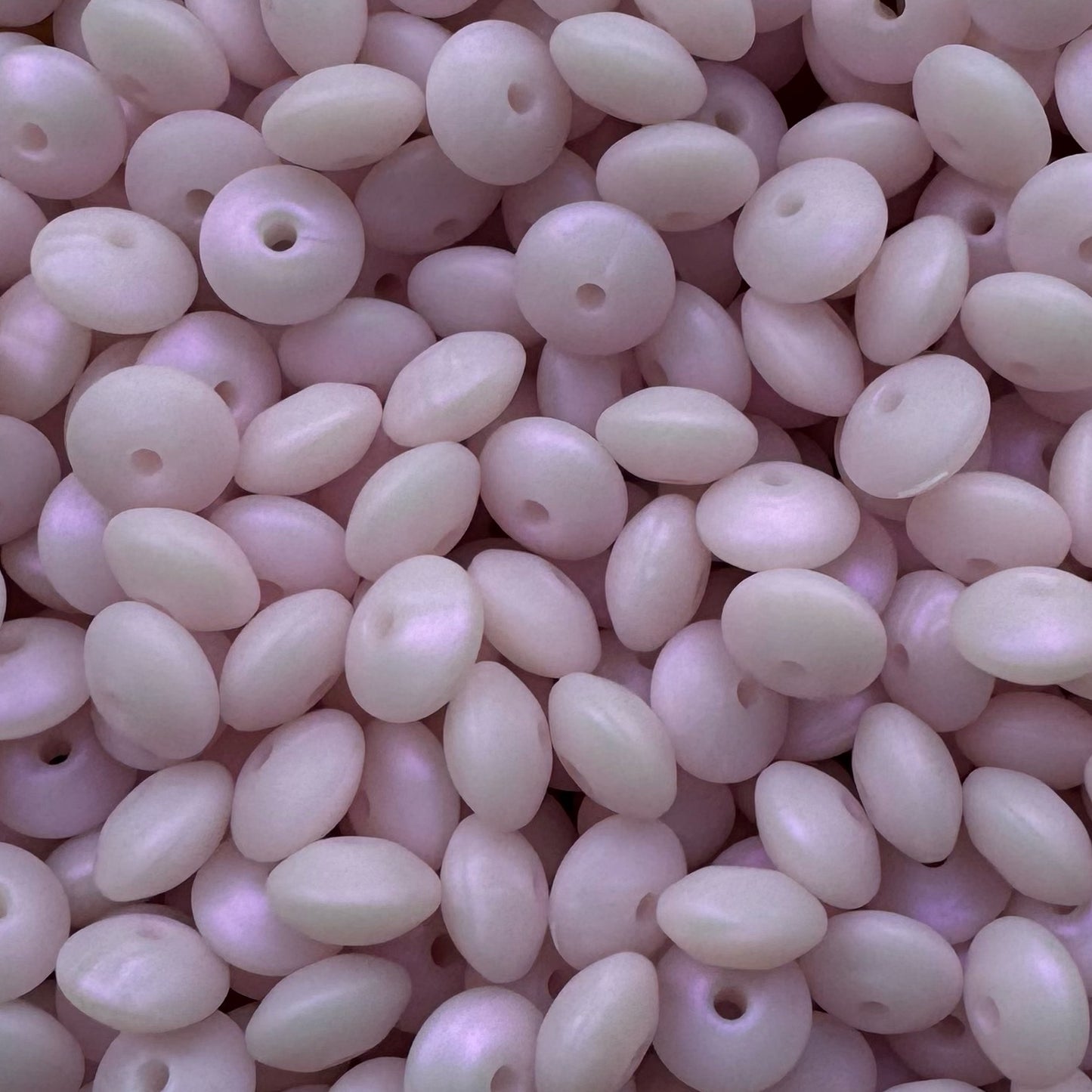 12mm Magic Violet Silicone Lentil Bead