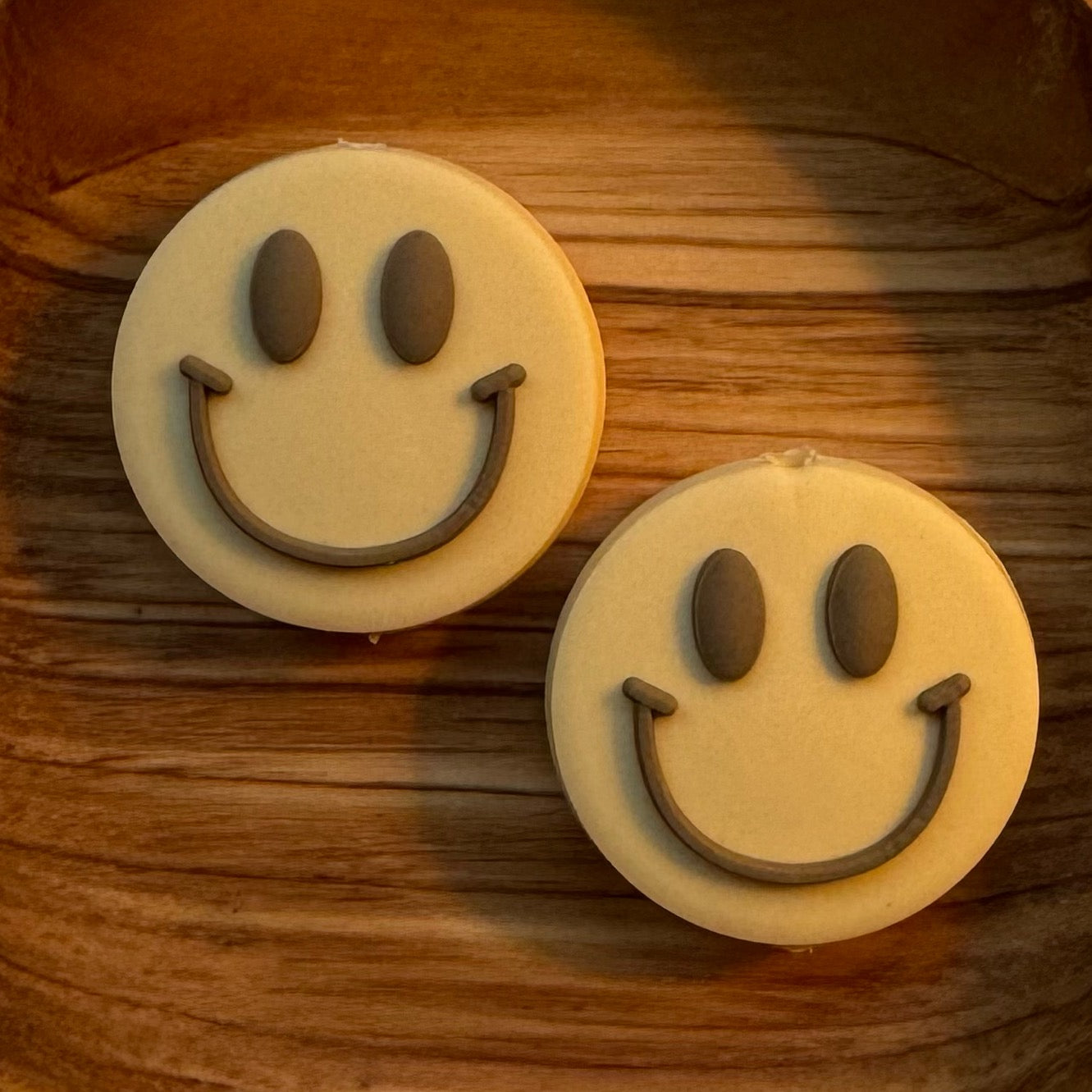 Brown & Beige Happy Face Focal