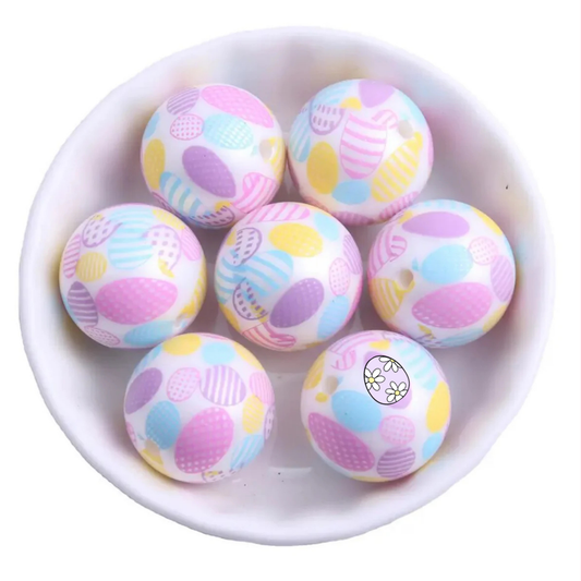 20mm Easter Egg Acrylic Bead