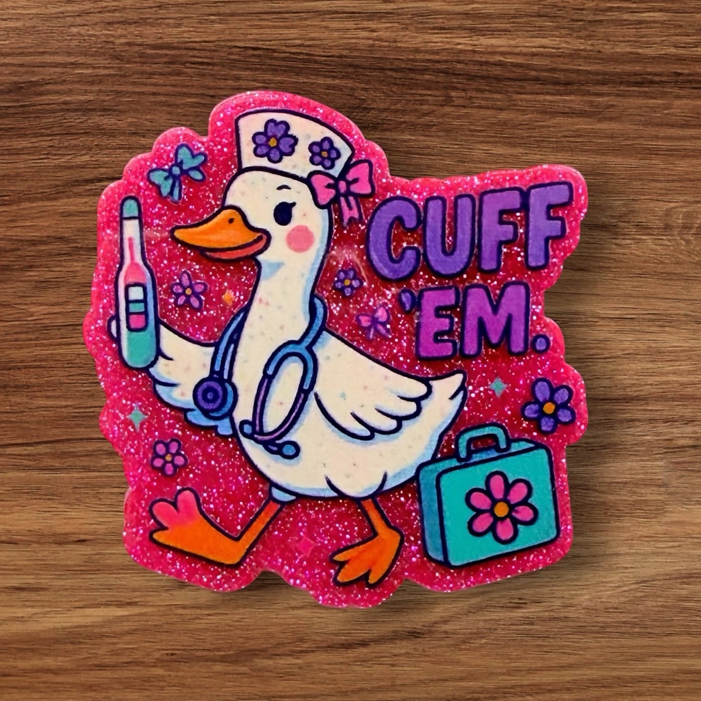 CUFF EM Acrylic Flatback