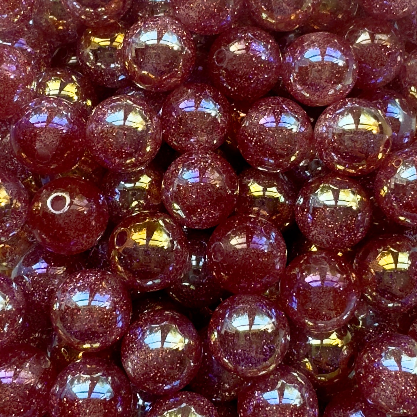 16mm Shimmer Acrylic Beads