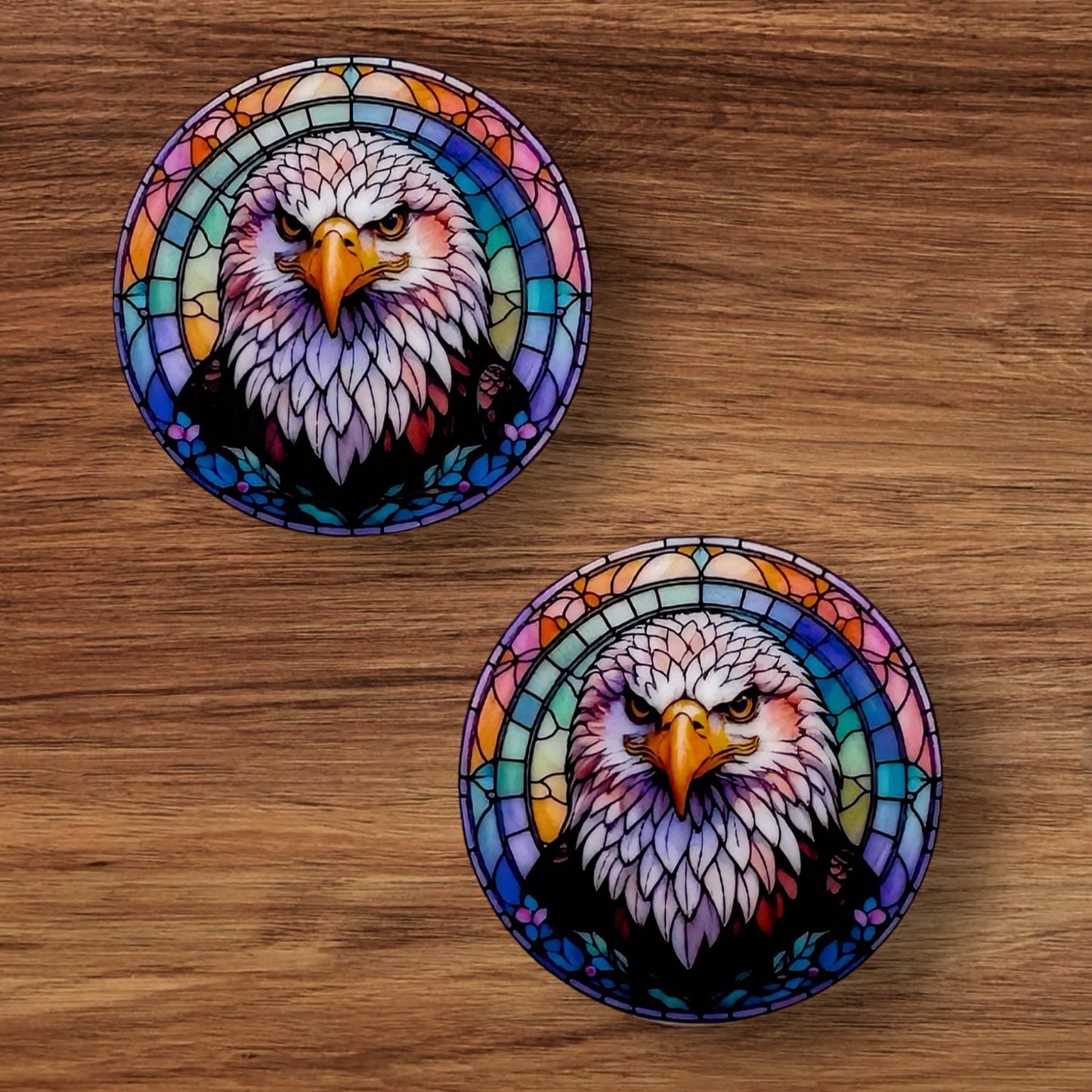 Stained Glass Eagle Focal