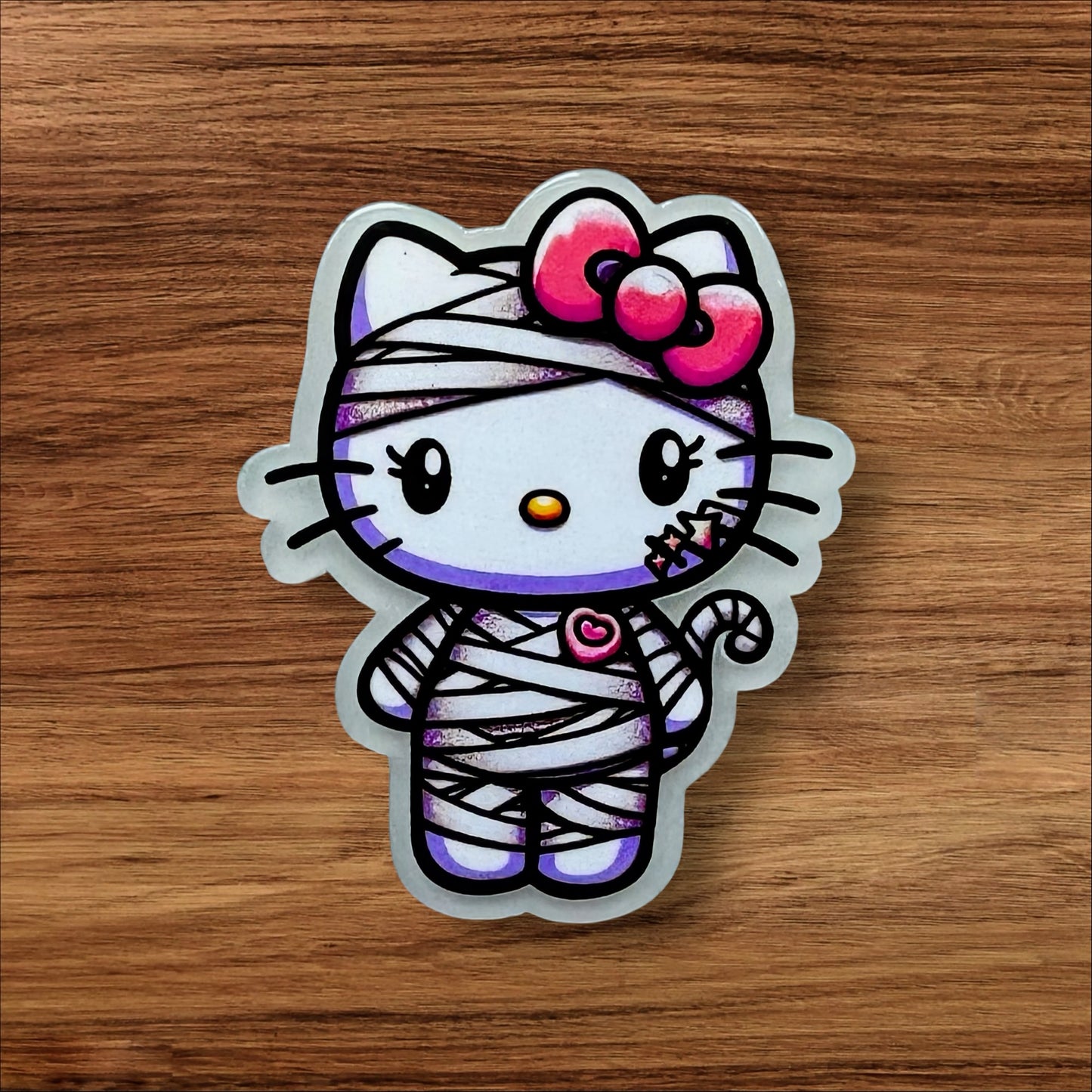 Mummy Kitty Acrylic Flatback
