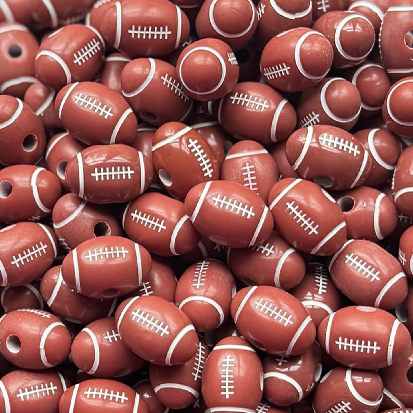 Acrylic Football Bead