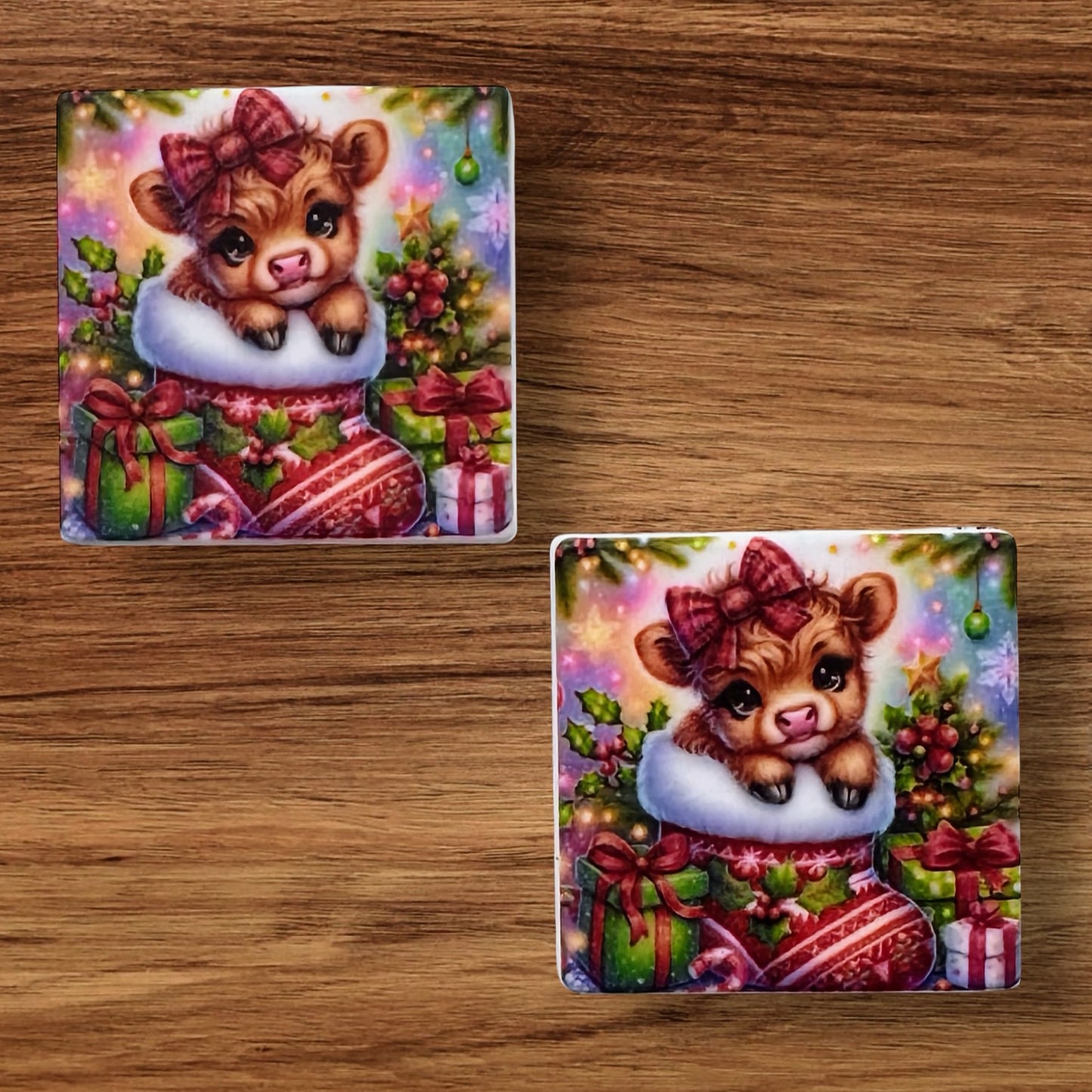 Cow In Stocking Focal (Custom)