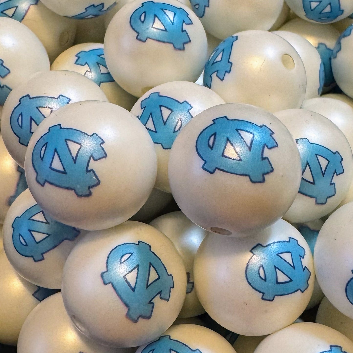 20mm Acrylic Football Bead