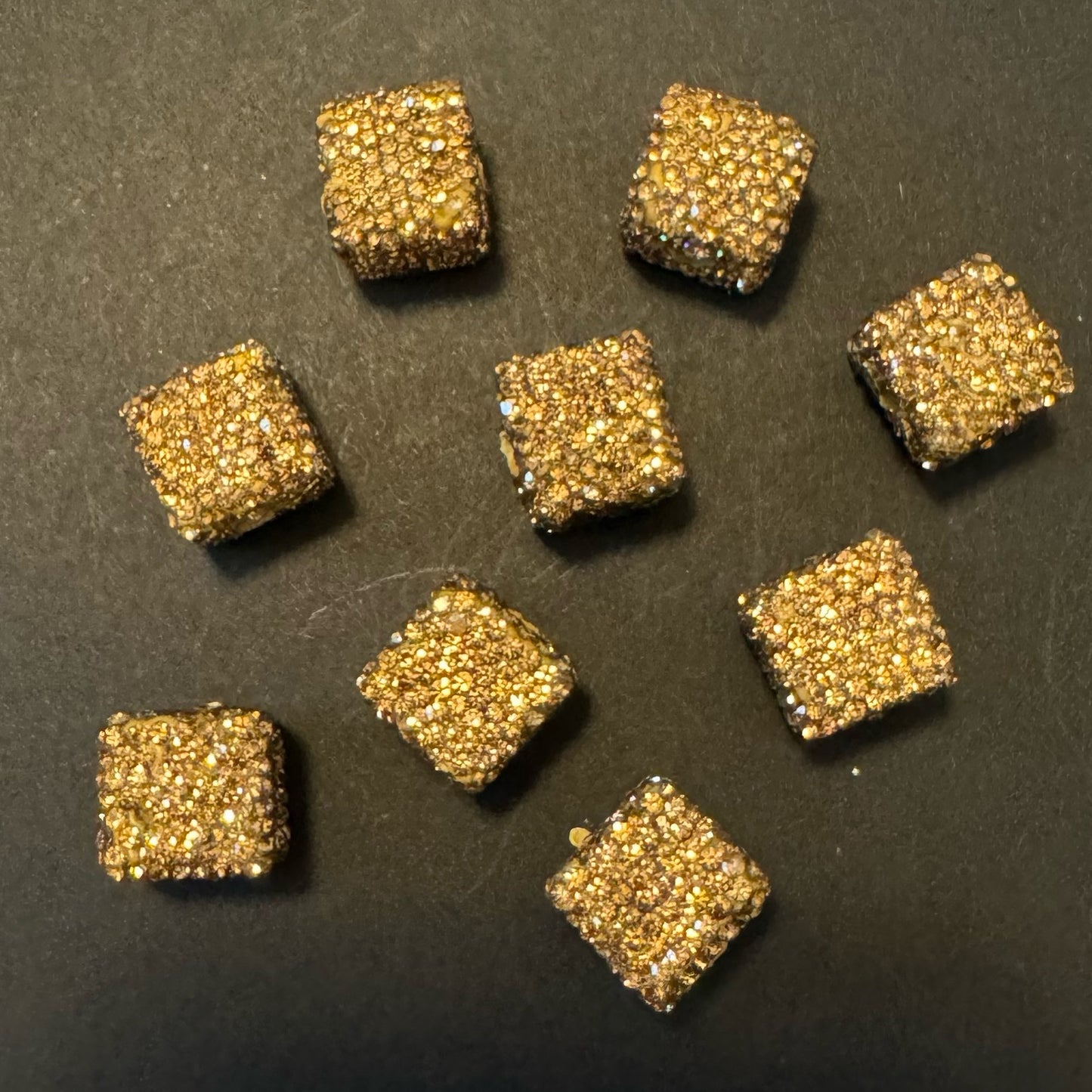 Square Rhinestone Beads