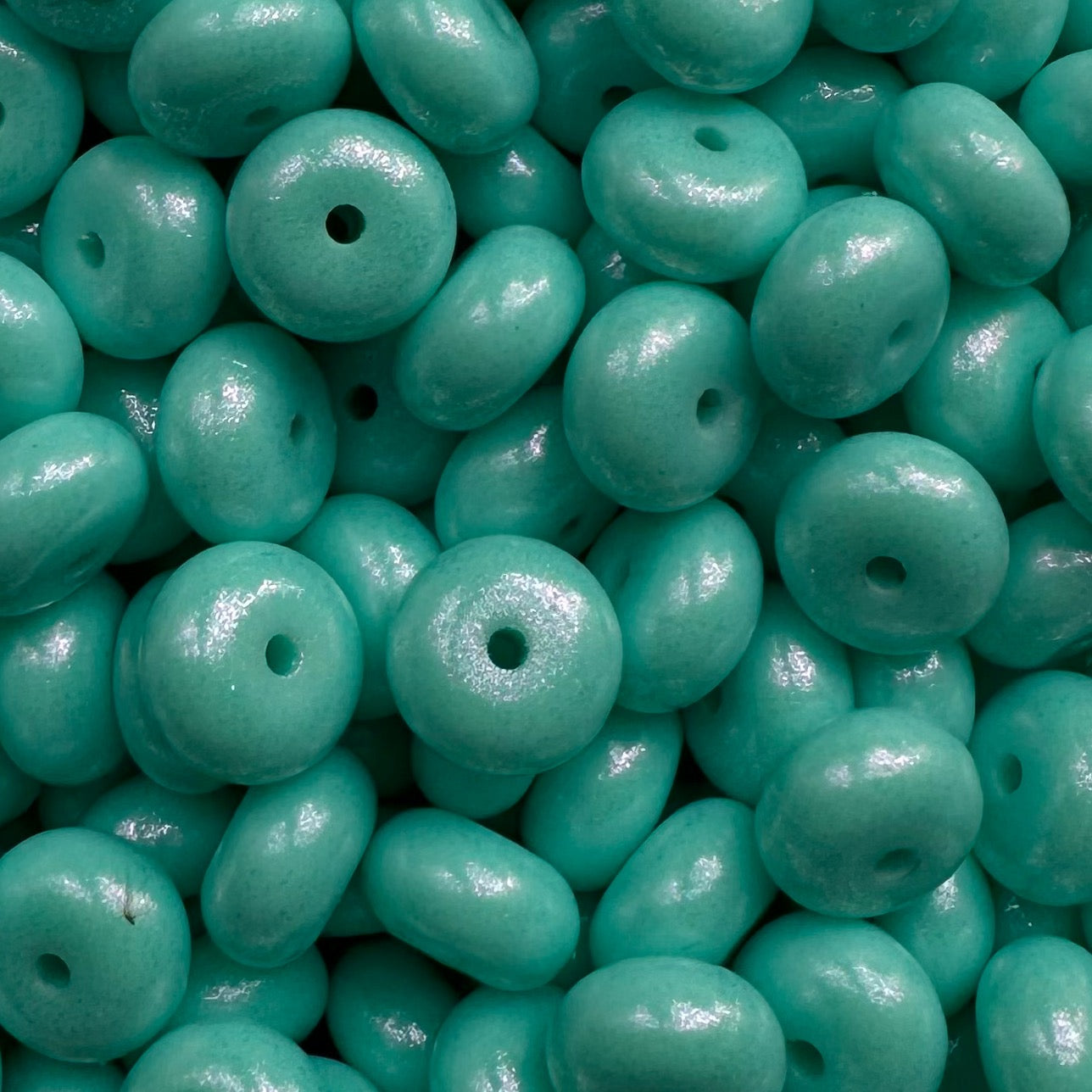 Sky Blue Opal Abacus Bead