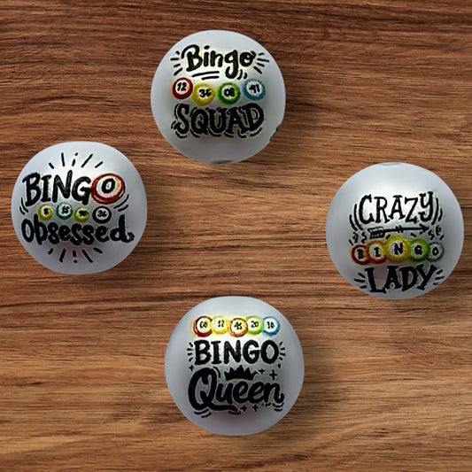 16mm Bingo Acrylic Bead
