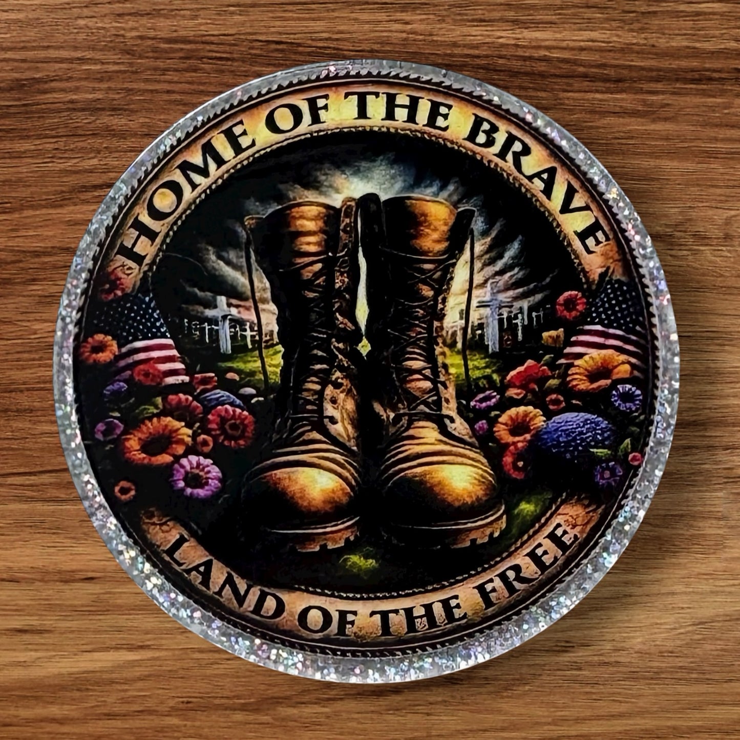 Home Of The Brave Land Of The Free Flatback