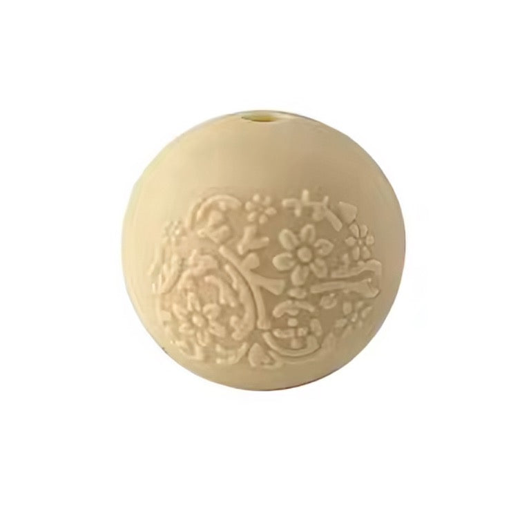 15mm Engraved Silicone Bead
