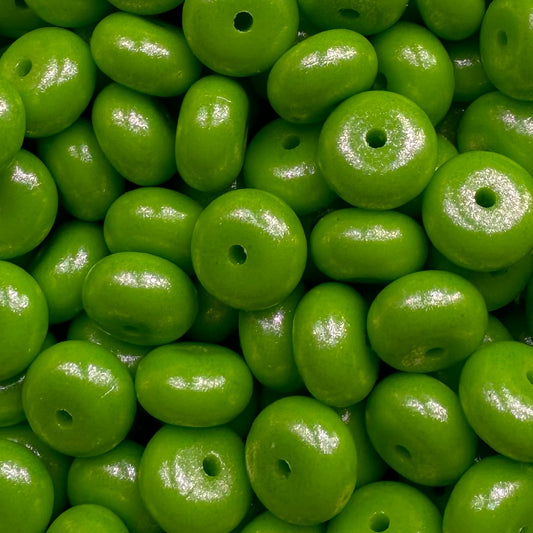 Green Apple Opal Abacus Bead