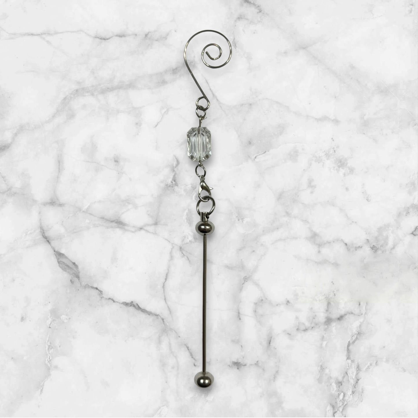 Beadable Ornament (Clear)