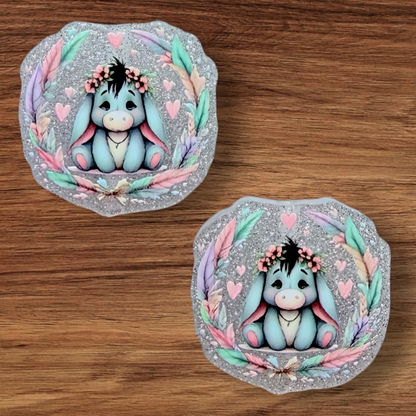 Floral Donkey Acrylic Focal