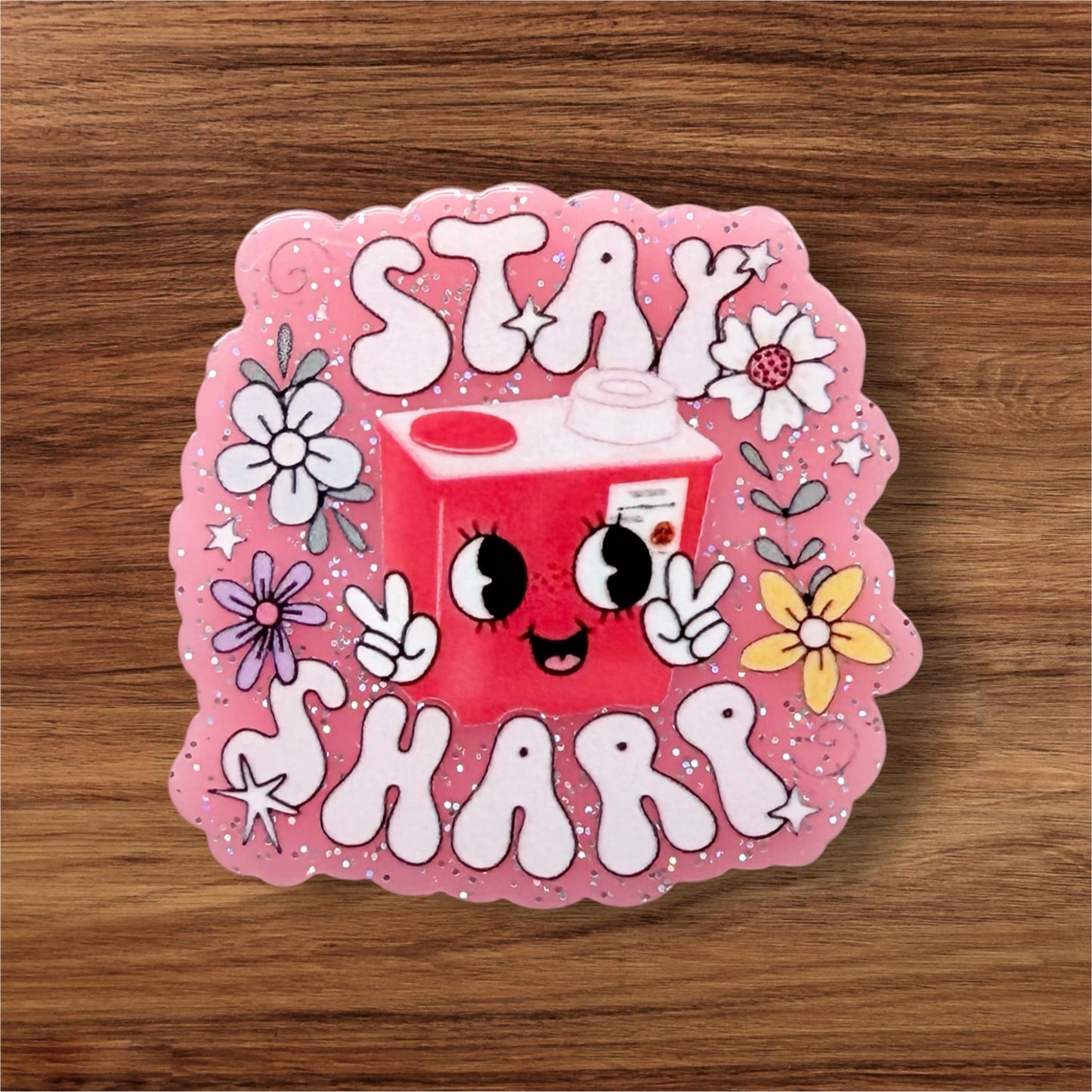 Stay Sharp Acrylic Flatback