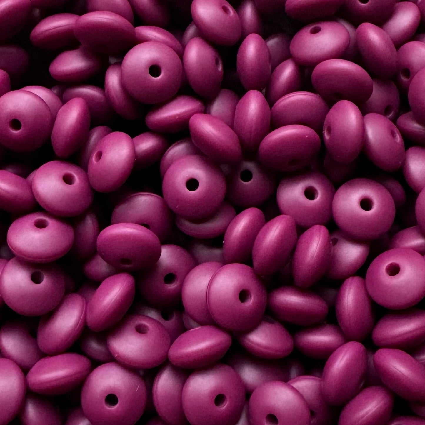 12mm Burgundy Silicone Lentil
