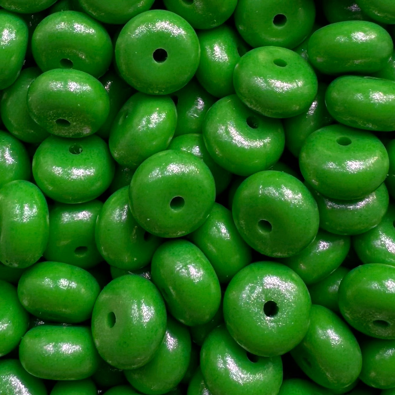 Green Opal Abacus Bead