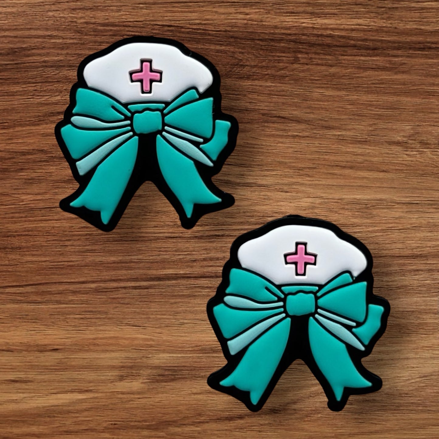Nurse Cap With Blue Bow Focal