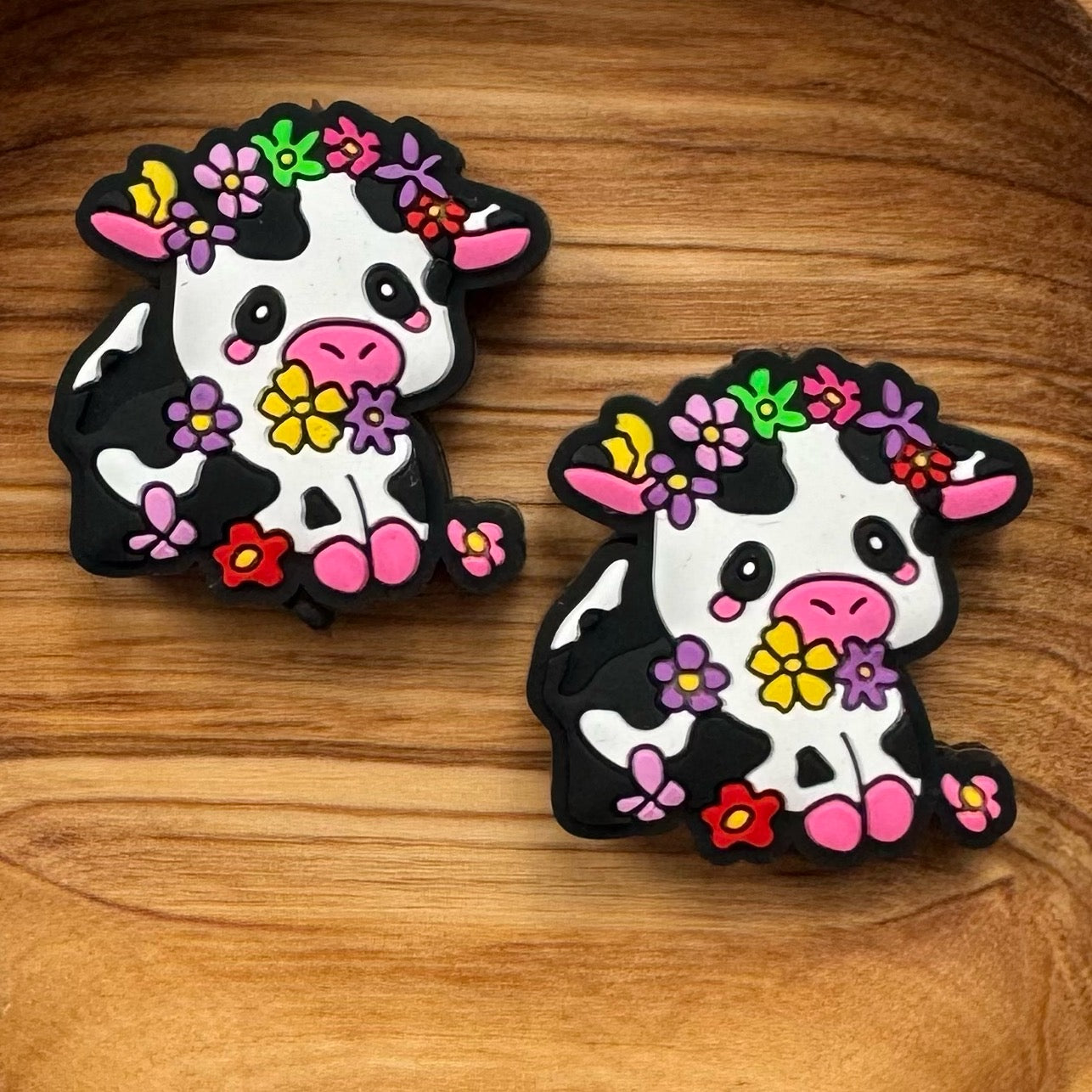 Cow With Flowers Focal