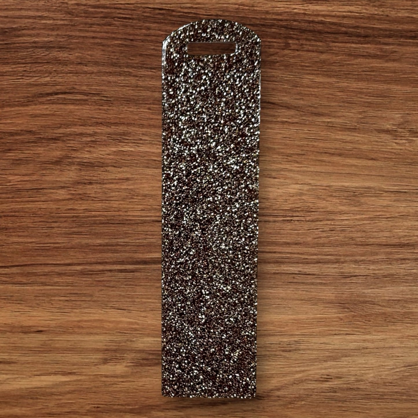 Brown Glitter Acrylic Bookmark