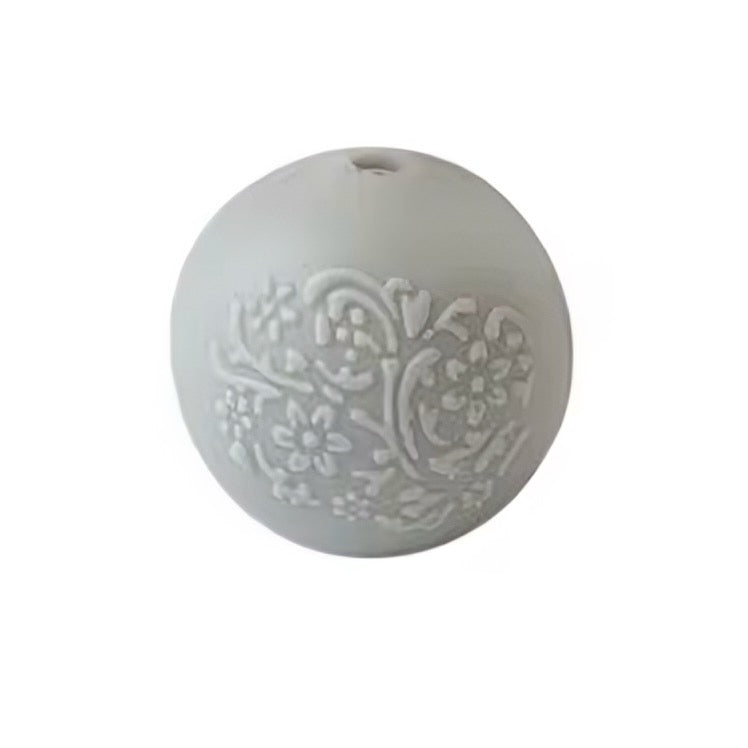 15mm Engraved Silicone Bead