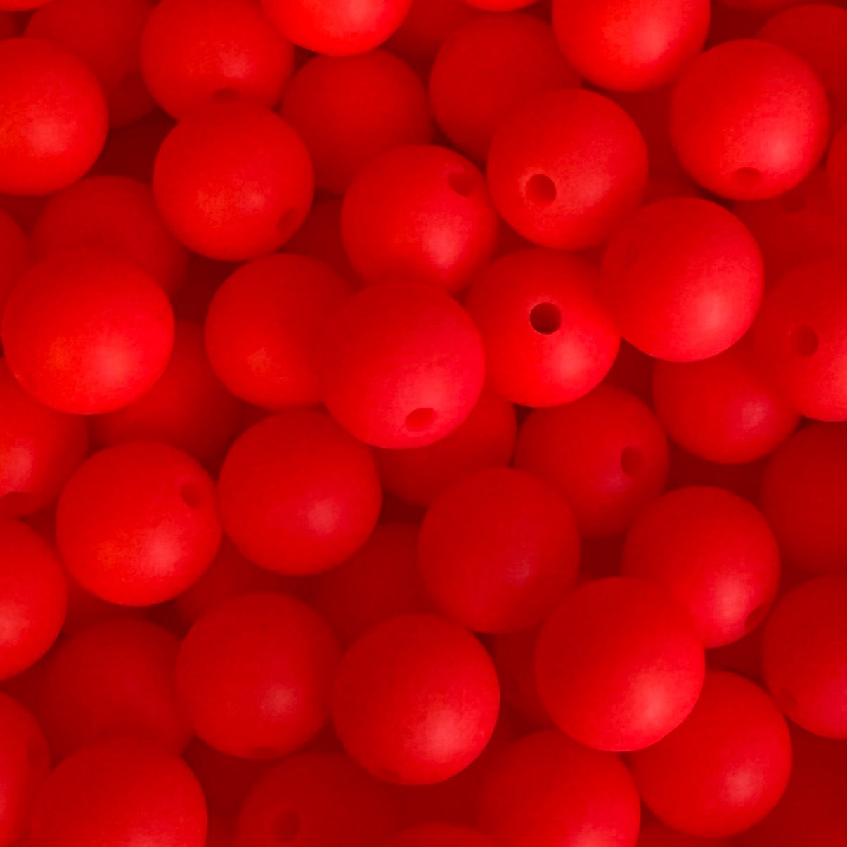 15mm Pink Silicone Bead