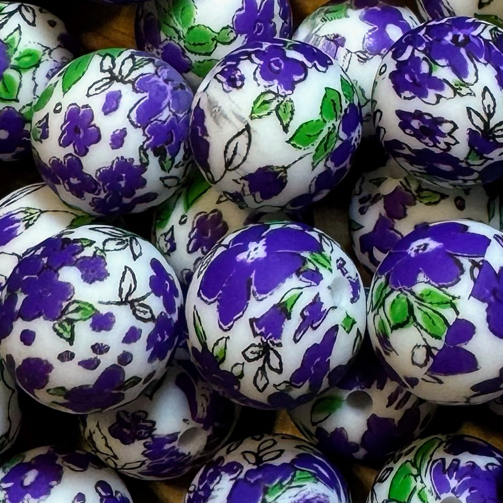 15mm Grapevine Silicone Bead