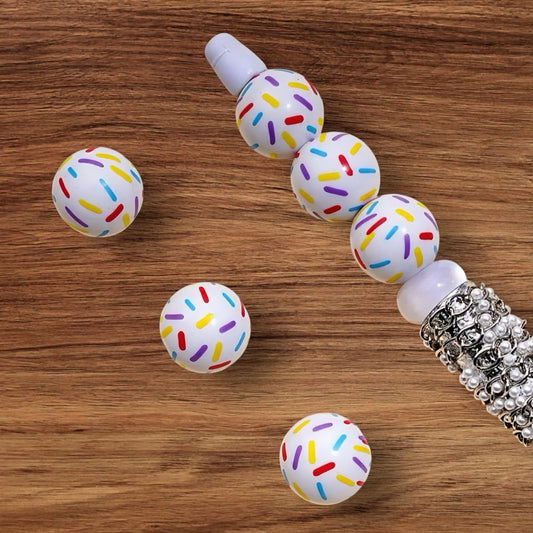 16mm Confetti Acrylic Bead